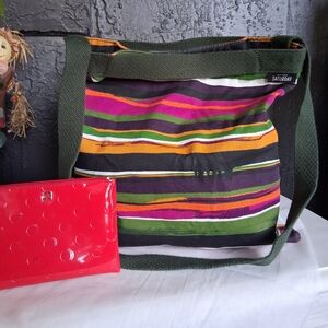 KATE SPADE Multicolor Striped Women's Bag, BUNDLE